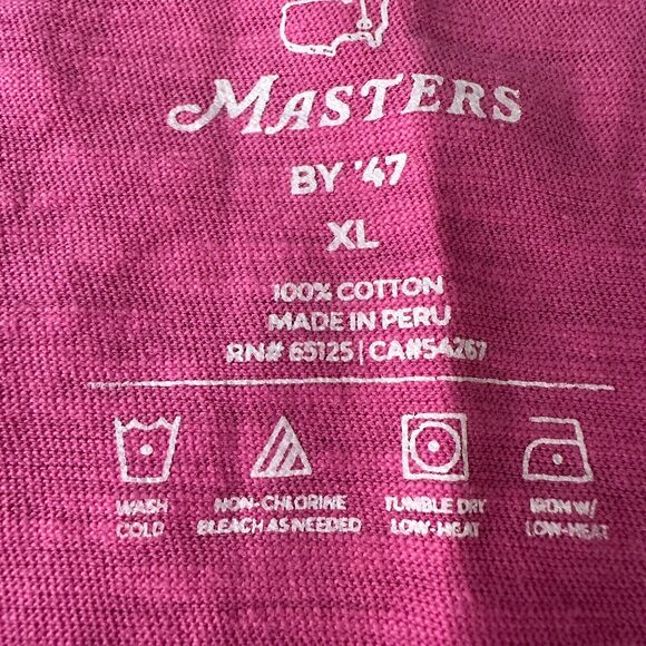 Masters T-Shirt Women’s XL Rose Pink Cotton V-Neck Short Sleeve 47 Brand New - Picture 6 of 9